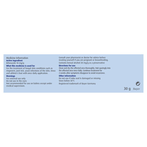 Canesten Once Daily Anti-fungal Body Cream 30g
