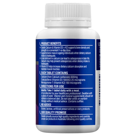 Ostelin Calcium & Vitamin D3 + K2 Tablets 60