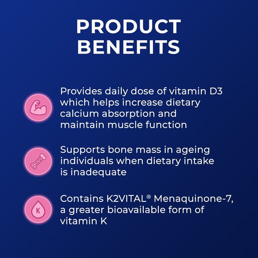 Ostelin Calcium & Vitamin D3 + K2 Tablets 60