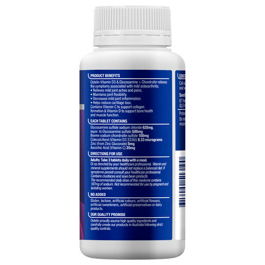 Ostelin Vitamin D3 + Glucosamine + Chondroitin 90 Tablets