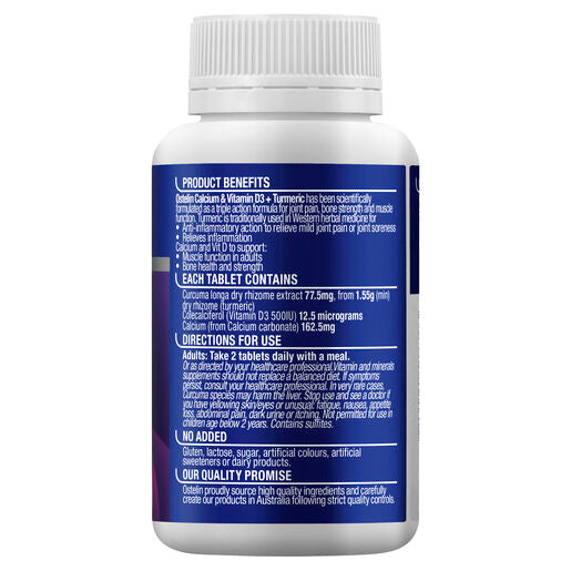 Ostelin Calcium & Vitamin D3 + Turmeric 100 Tablets