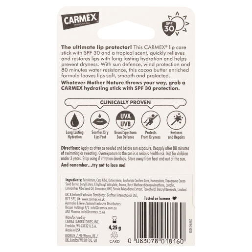 Carmex Tropical SPF 30 Lip Balm