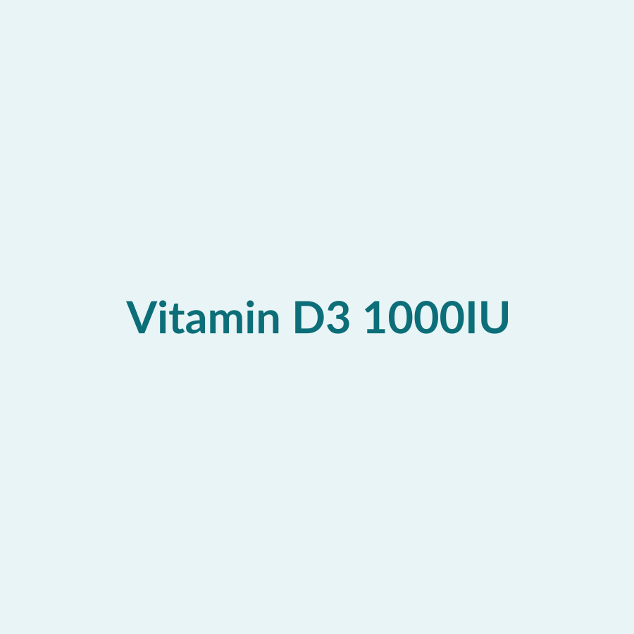 Vitamin D3 1000IU — 200 Capsules